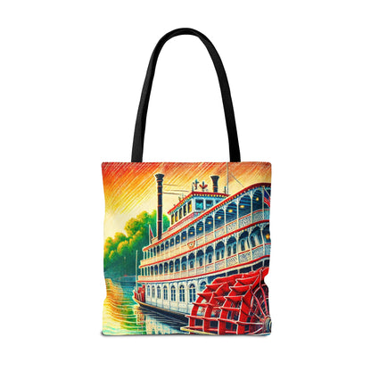 Georgia Queen Riverboat Tote Bag – Scenic Savannah Souvenir