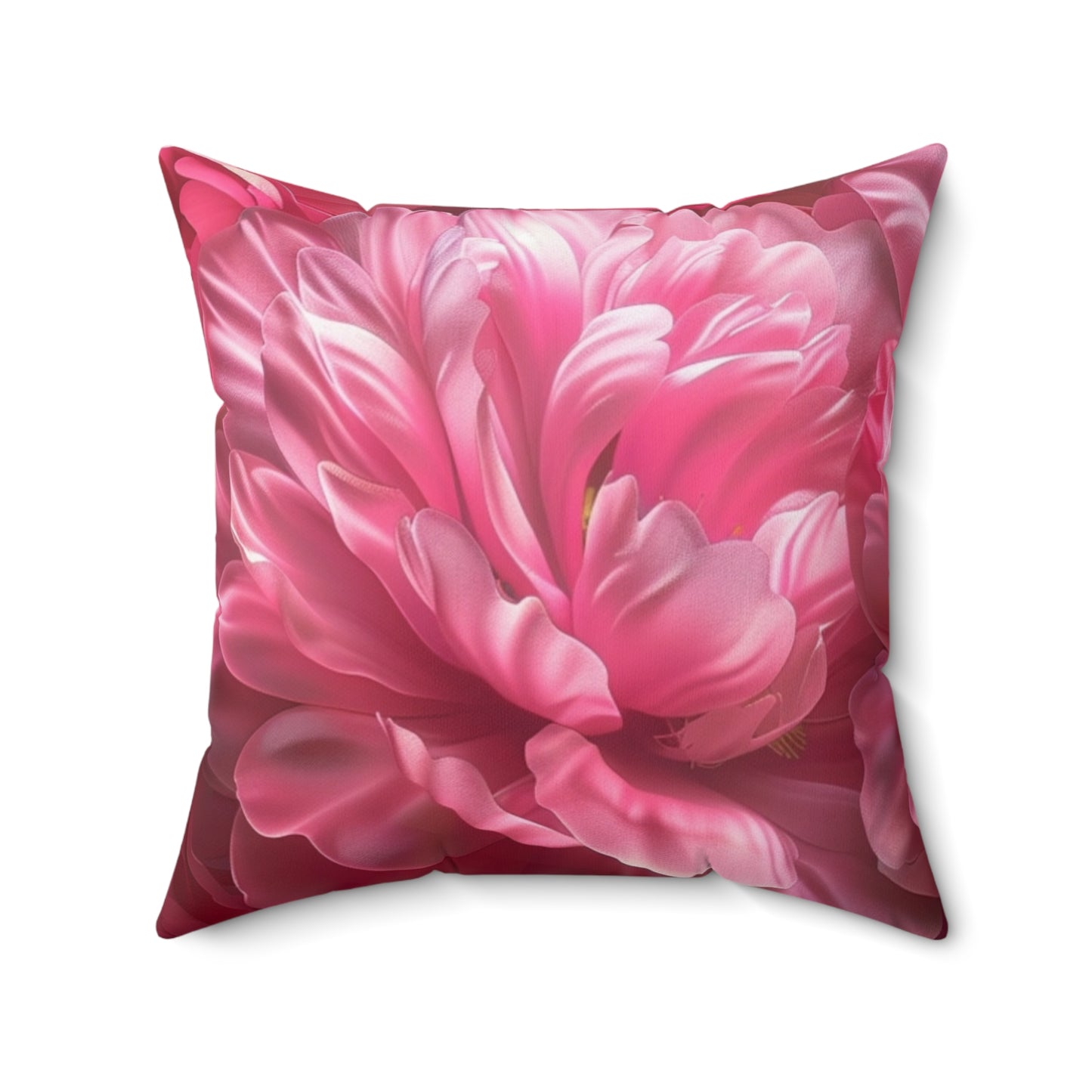 Elegant Peonies - Faux Suede Square Pillow