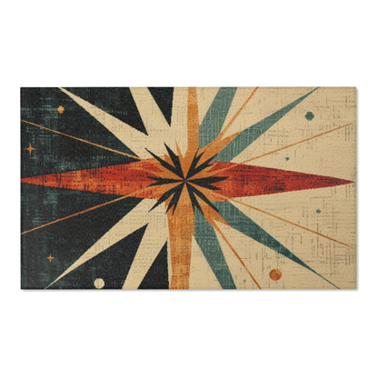 Mid-Century Modern Rug - Starbust Design