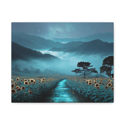 Field of Sunflowers - Print on Canvas