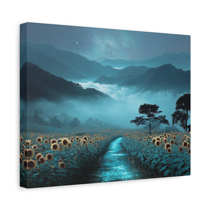 Field of Sunflowers - Print on Canvas