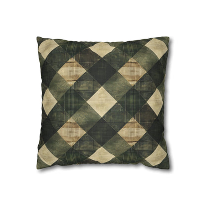 Faux Suede Square Pillowcase