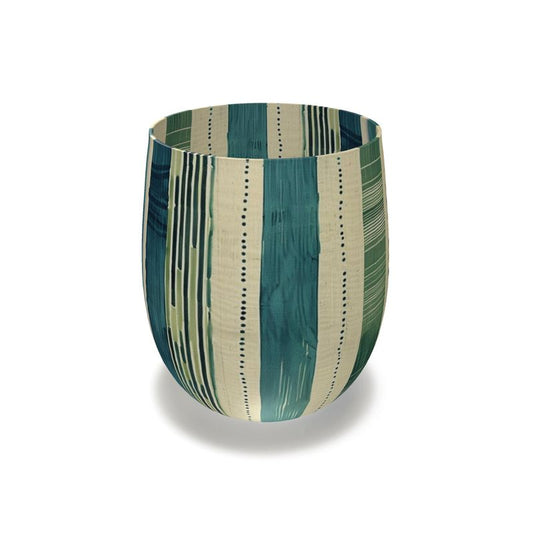 Green and Turquoise Water Glass