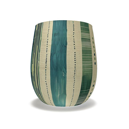 Green and Turquoise Water Glass