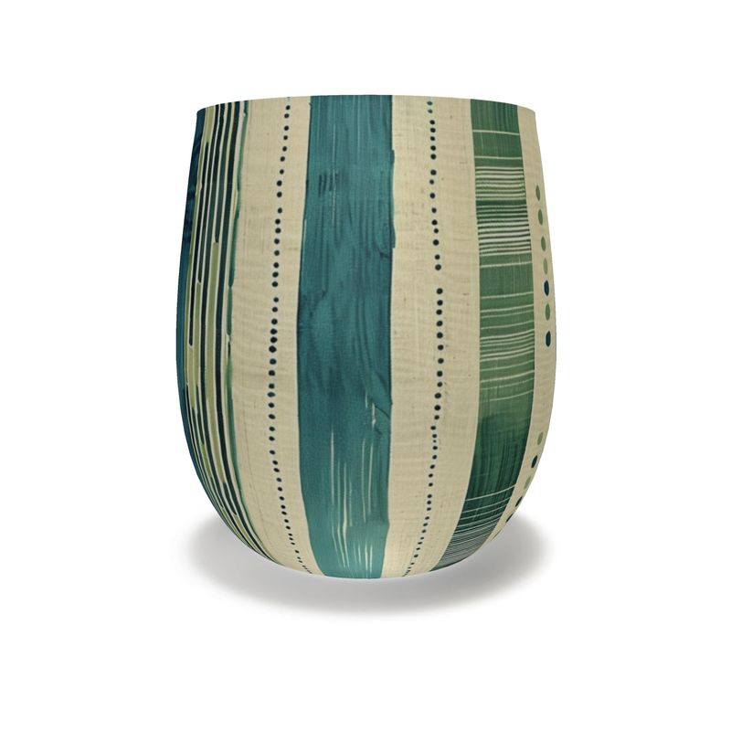 Green and Turquoise Water Glass
