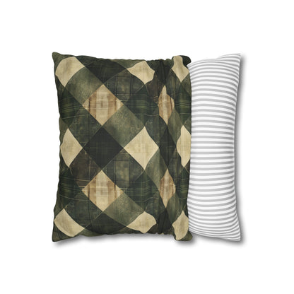 Faux Suede Square Pillowcase