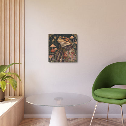 Morris-Inspired Majestic Frog Metal Print
