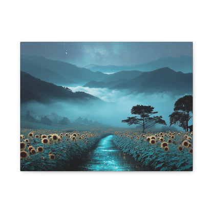 Field of Sunflowers - Print on Canvas