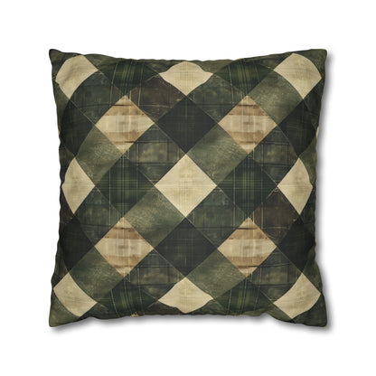 Faux Suede Square Pillowcase