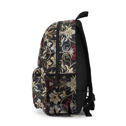 Floral Tapestry-Print Elegant Backpack