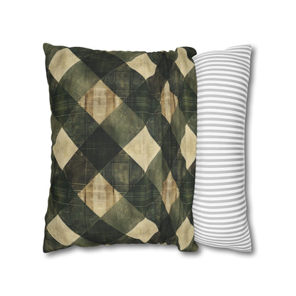 Faux Suede Square Pillowcase