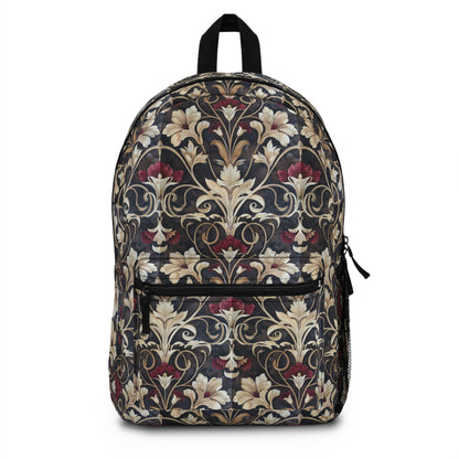 Floral Tapestry-Print Elegant Backpack