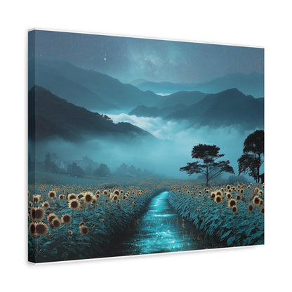 Field of Sunflowers - Print on Canvas