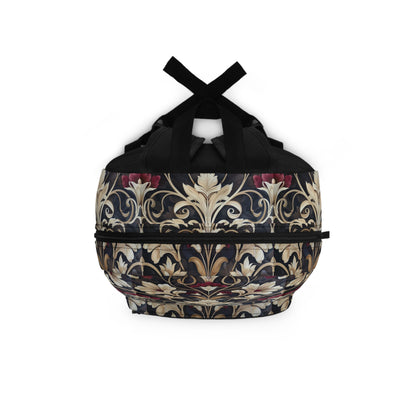 Floral Tapestry-Print Elegant Backpack