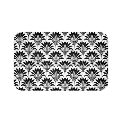 Black and White Art Deco Bathmat